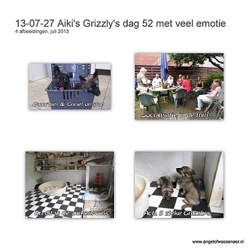 Grizzly's dag 52 met heel veel emotie door zieke pups